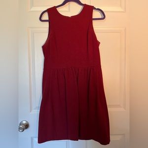 Maroon Ponte JCrew Dress M